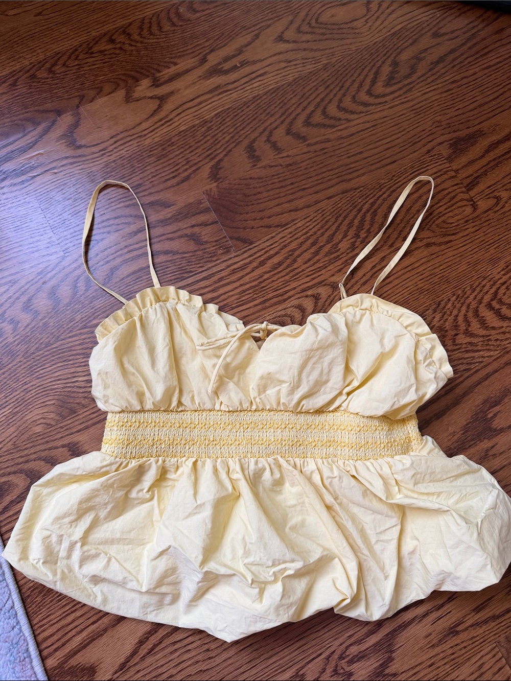 ASTR The Label Smocked Waist Top